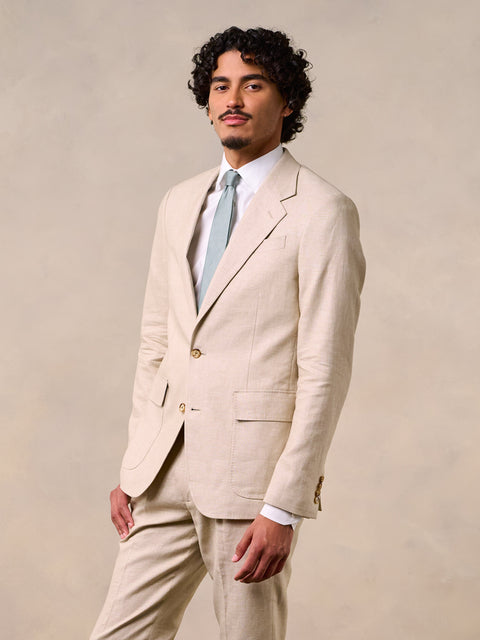 Mojave Tan Linen Suit