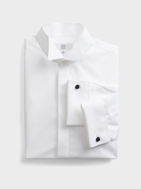 Wing Collar Fly-Front Dress Shirt - Classic